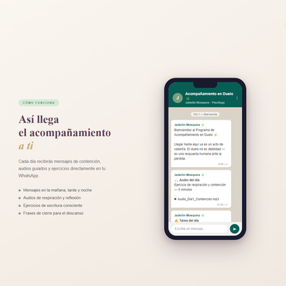Acompañamiento Psicoeducativo en Duelo – 30 Días WhatsApp